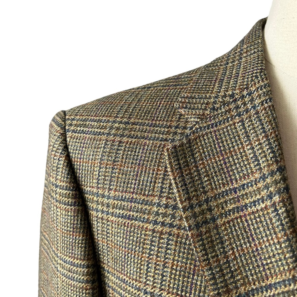 Sewell Tan Glen Check Worsted Wool Blazer | 41 R NWT